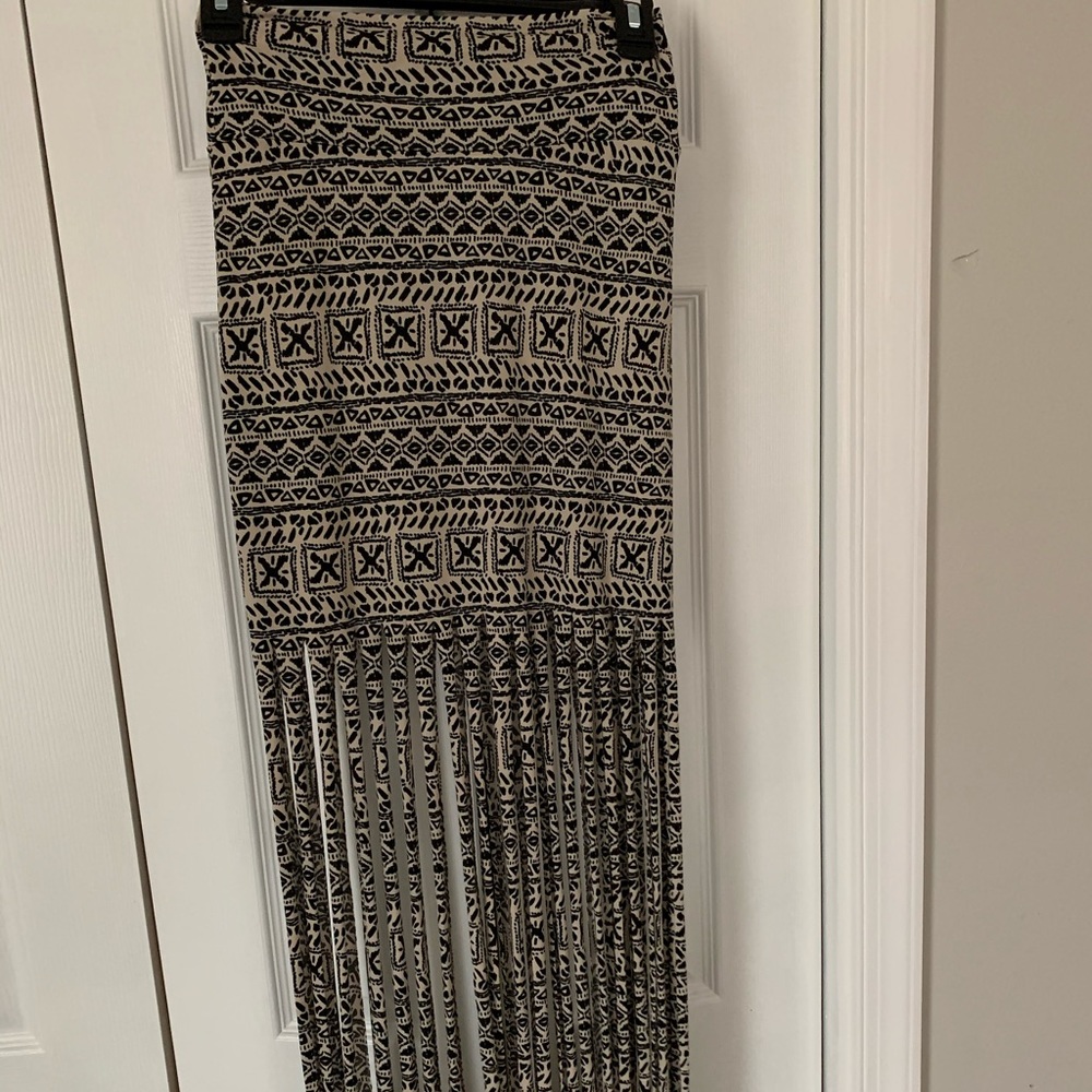 Tribal Print Maxi Skirt